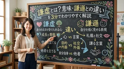 謙虚とは？意味・謙遜との違いを3分でわかりやすく解説