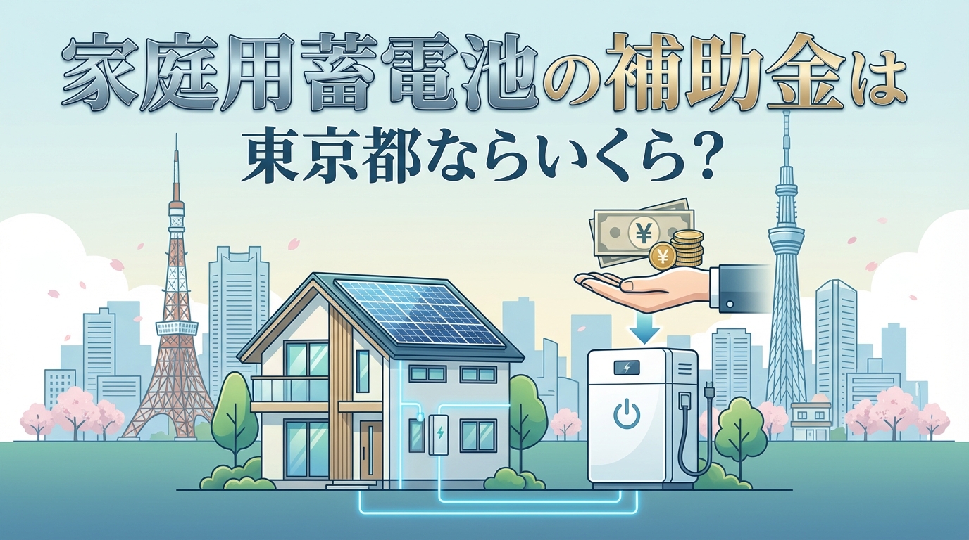 家庭用蓄電池の補助金は東京都ならいくら?
