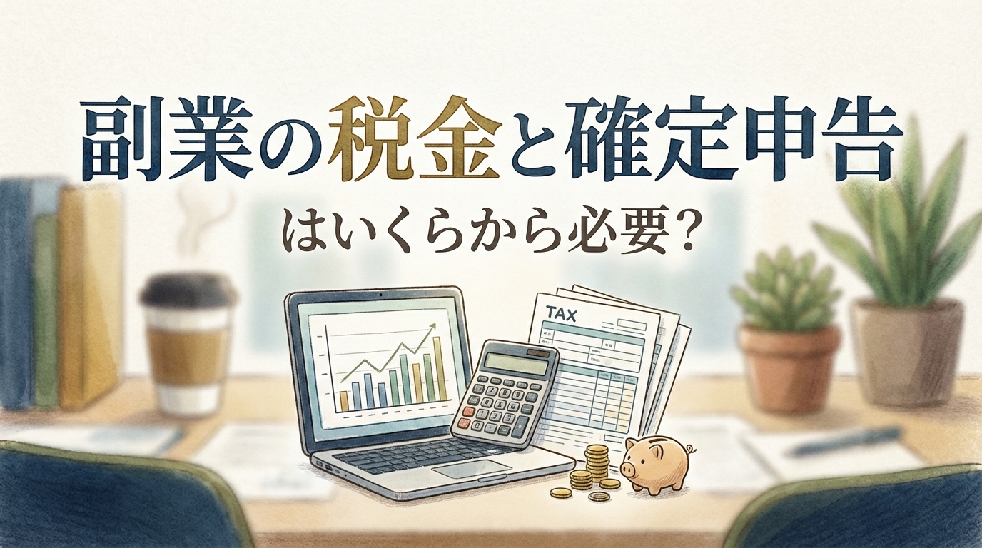 副業の税金と確定申告はいくらから必要？