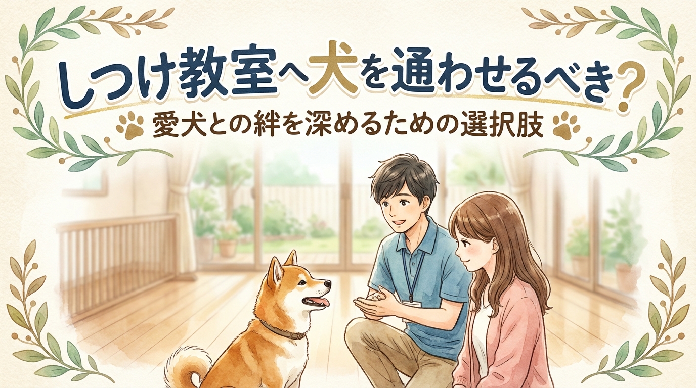 しつけ教室へ犬を通わせるべき？