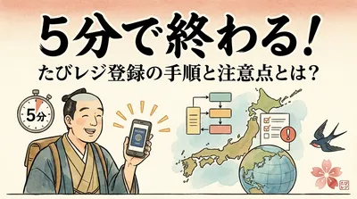 5分で終わる！たびレジ登録の手順と注意点とは？