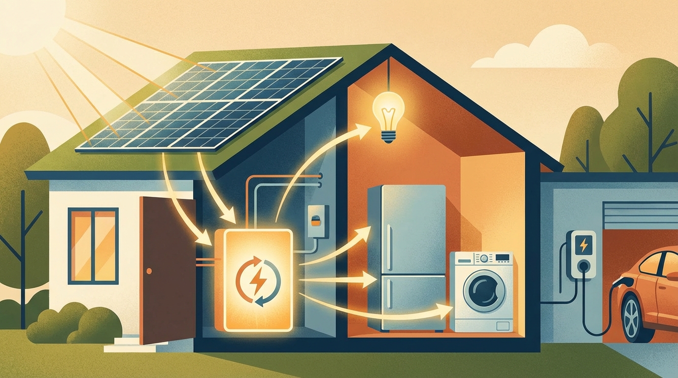 家庭用蓄電池とは「電気の貯蔵庫」でありエネルギー活用の要