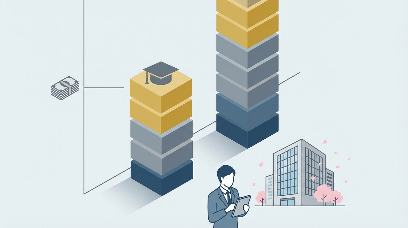 高卒の平均年収は約338万円が目安